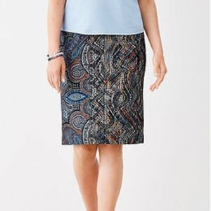 J Jill Ponte Pencil Skirt SZ XL